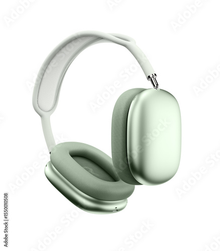 AirPods Max Starlight color. The headphones are shown in a floating, perspective view.