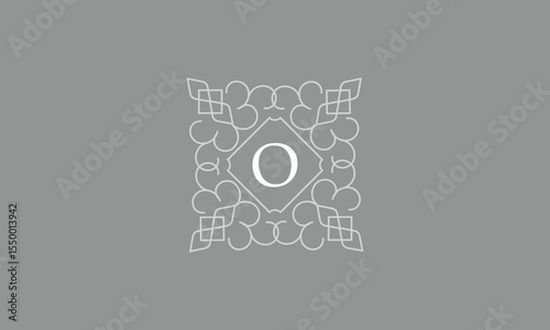 Elegant logo template for restaurant, boutique, cafe, hotel jewelry, fashion with initial O. Vector floral monogram.