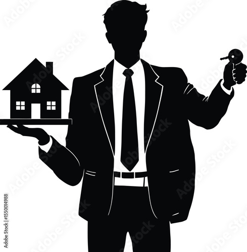 Keys to Home – Representation of Property Security, Real Estate Empowerment, and Ownership Symbolism Vector Illustration