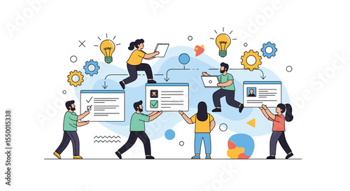 Team Collaboration Promotes Efficient Project Management Workflow and Productivity