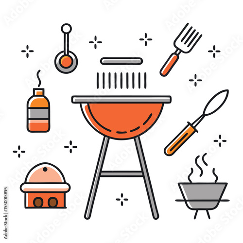 some necessary icon design set vector art 