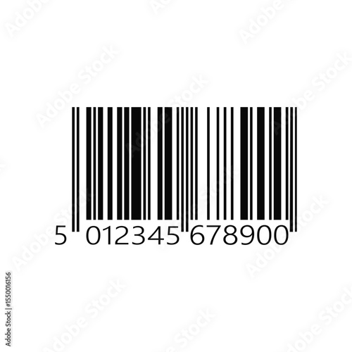 Black And White Barcode Icon  