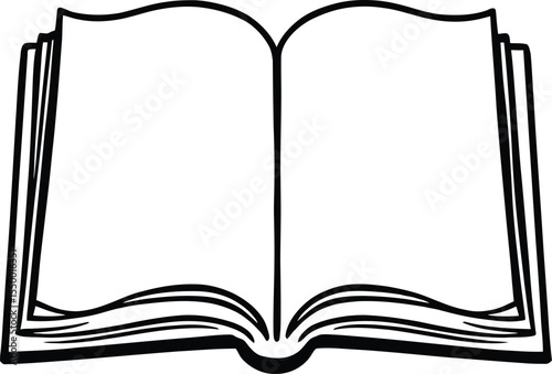 Open Book – Representation of Knowledge Invitation, Creative Possibility, and Literary Symbolism Vector Illustration