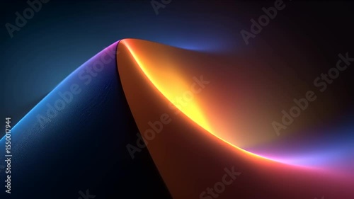 Abstract design with textured surface and vibrant gradients.