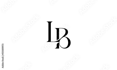 LB initial letters, monogram logo
