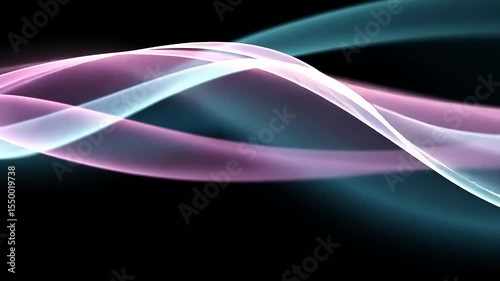 Abstract smoke waves in pastel colors