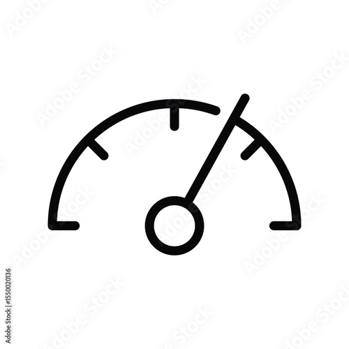 Speedometer icon. Gauge symbol