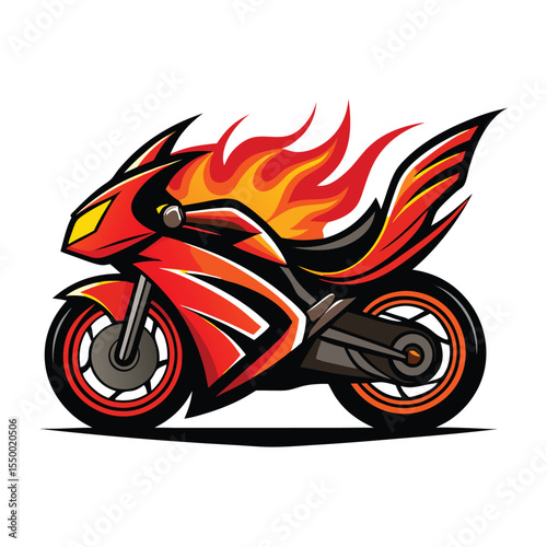 Set of motorcycle monochrome emblems, labels, logos and motorbike badges with descriptions of custom bikes, classic garage, born to be wild. vector illustration