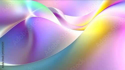 Abstract pastel flowing shapes