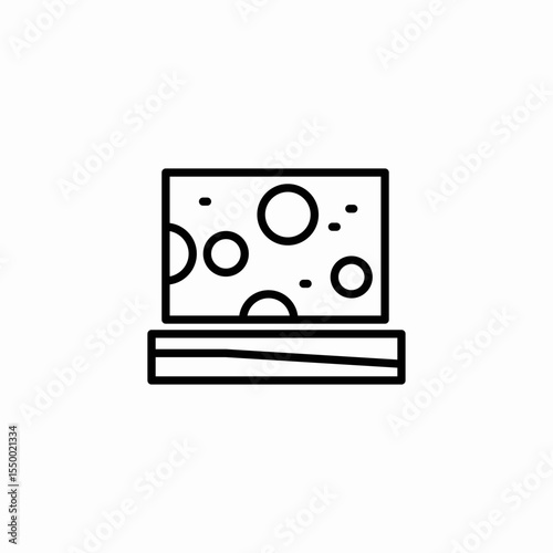 cheese box dairy icon sign vector