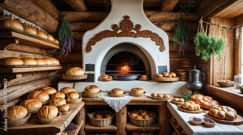Russian Style Bakery and Pastry Shop Interior