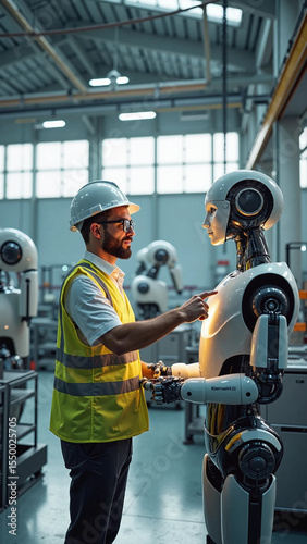 Human and Robot Collaborating in High-Tech Industrial Environment
