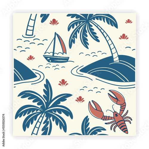Hand Drawn Summer Vacation Elements
