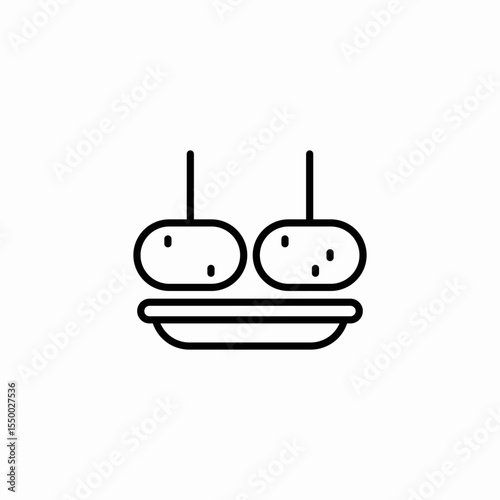 potatoes food vegetables icon sign vector