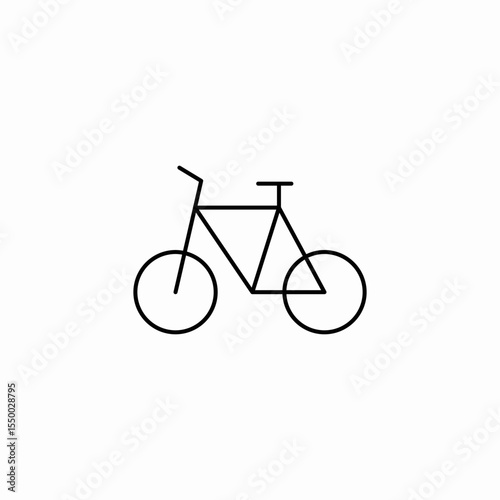 simple bicycle sport icon sign vector