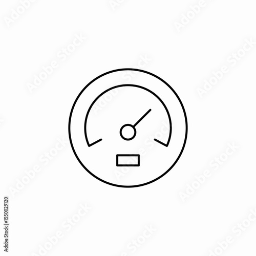 speedometer fuel gauge icon sign vector