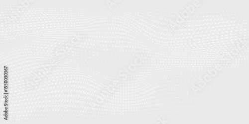 Dot white gray wave light technology texture background. Abstract big data digital concept design background