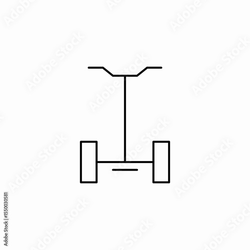 two wheeled vehicle icon sign vector