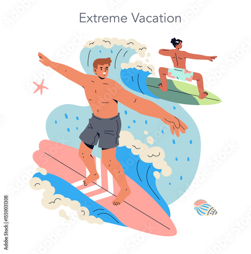 Digital Detox. Flat Vector Illustration