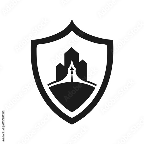vector shield insurance shield logo icon