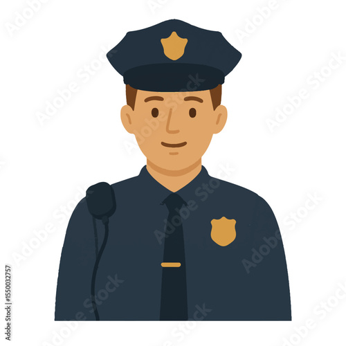 policeman profession vector icon on white background
Vector man profession on white background