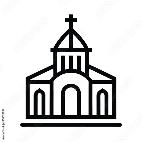 church icon vector illustration