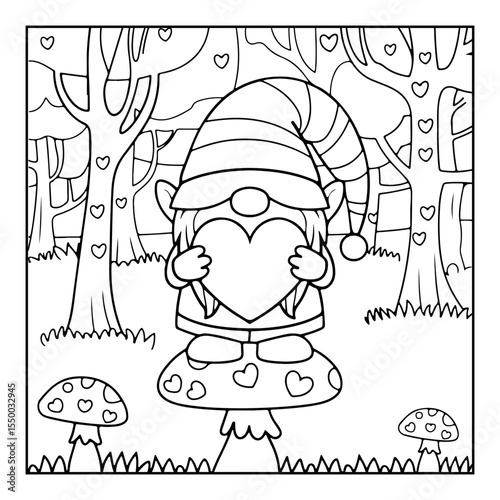 vector illustration of a coloring page