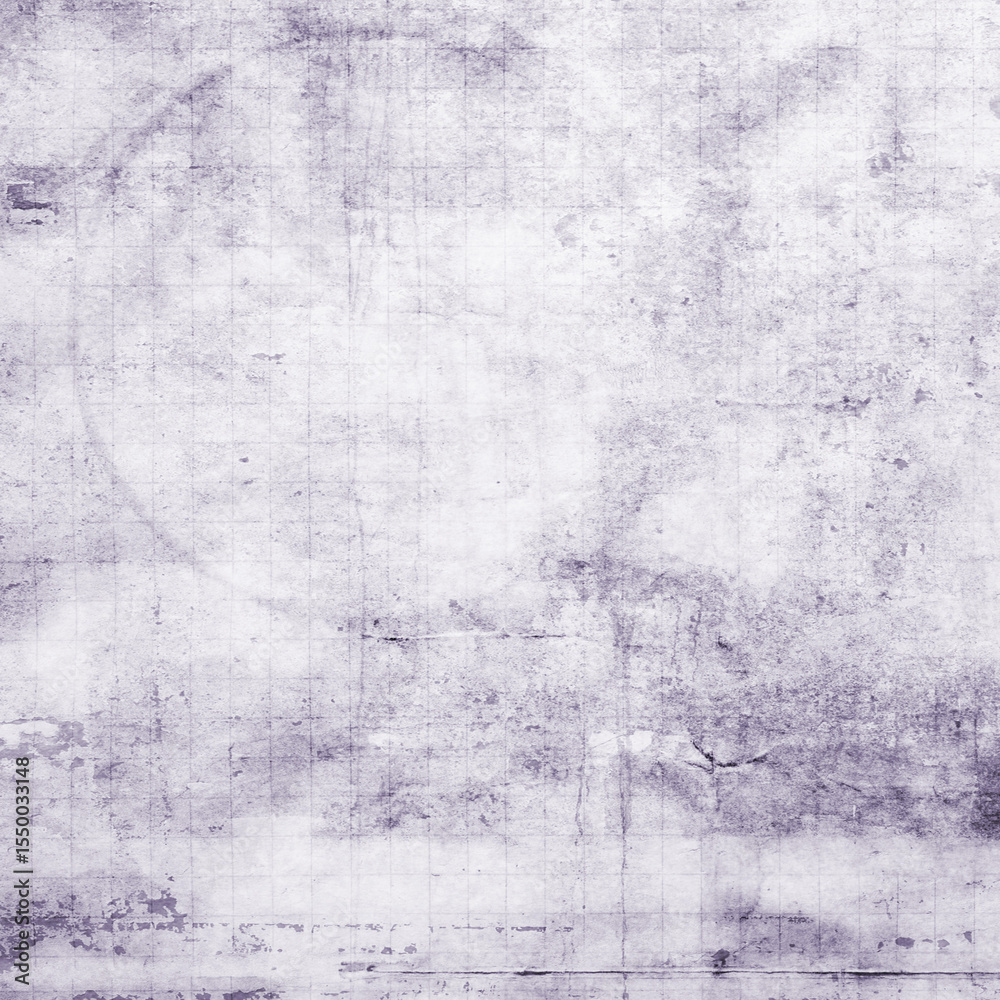 Obraz premium Soft purple grunge background with distressed textures, faded stains, and subtle vintage scratches. Ideal for artistic designs, posters, scrapbooking, overlays, and digital art projects.