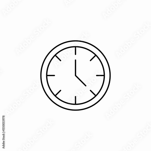 alarm clock time icon sign vector