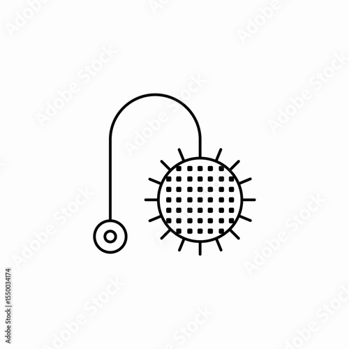 anglerfish light lure icon sign vector