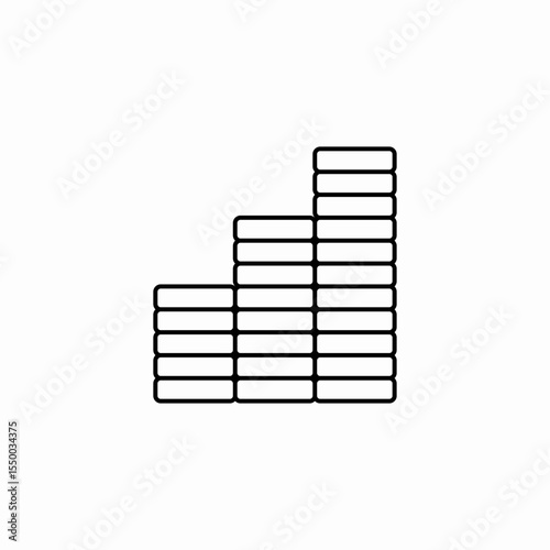 audio equalizer bars icon sign vector