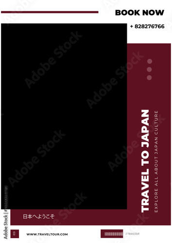 Black web design template vector layout for business