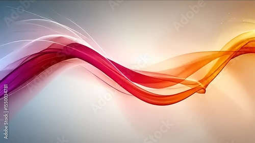 Abstract wave design with multicolored lines and sparkles