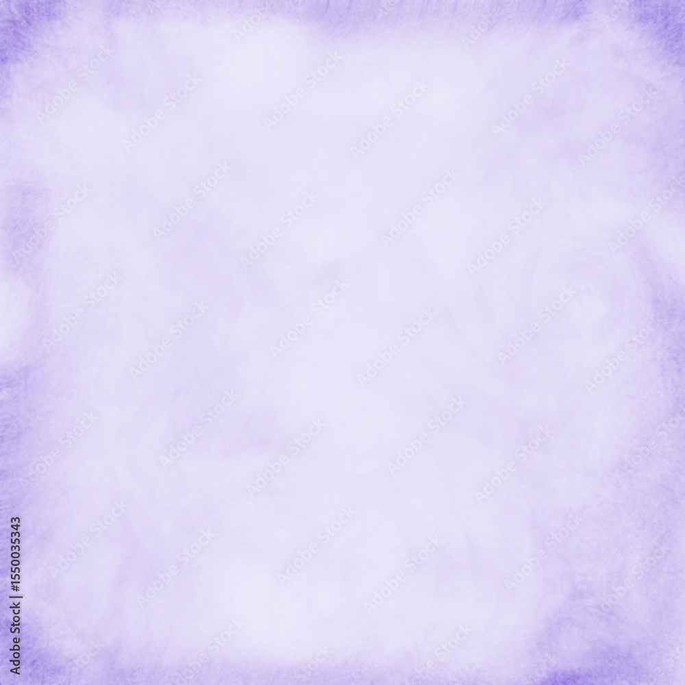 Obraz premium Soft lavender vintage parchment background with cloudy textured edges and a faded antique look. Ideal for feminine designs, invitations, scrapbooking, posters, journaling, and digital art.