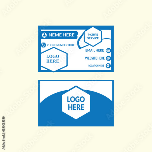 New Modern Creative Professional Business Card Idol Visiting Card Vector