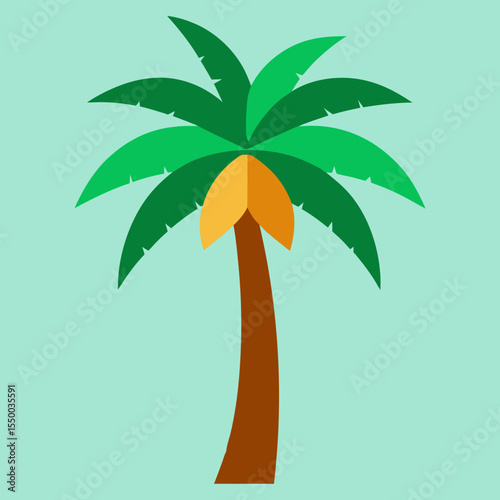 vector illustration of a palm