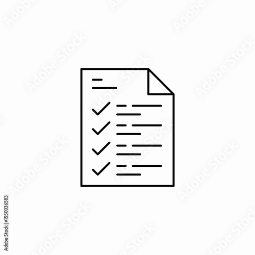 checklist with checks  icon sign vector
