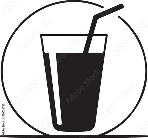 Juice Silhouette vector illustration