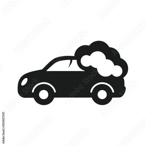 silhouette car with sponge and foam doodle logo