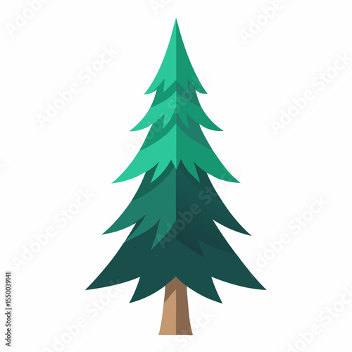 Modern Elm Tree Design Element