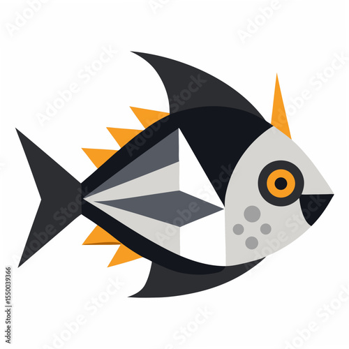Clean Flying Fish Clipart Graphic
