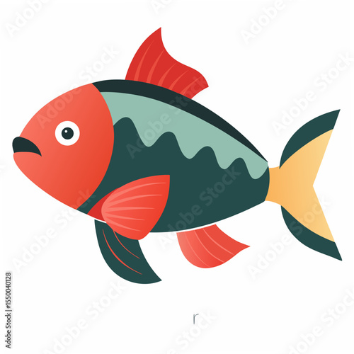 Clean Mudskipper Fish Clipart Graphic