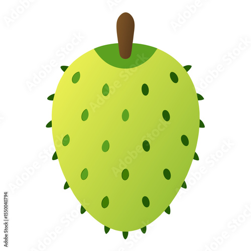 Modern Sapodilla Fruit Design Element