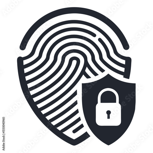 "Fingerprint scan with secure symbol 