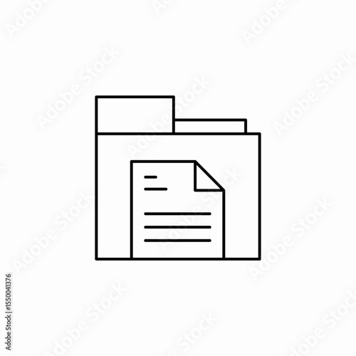 documents folder paper icon sign vector