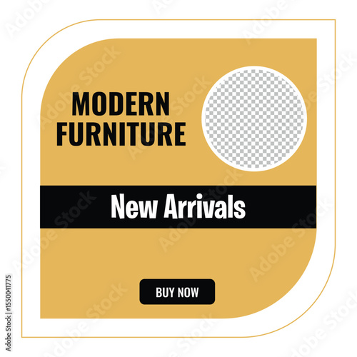 modern furniture new arrivals social media post
