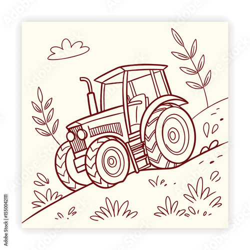 Vehicle and Transportation Doodle Icons 