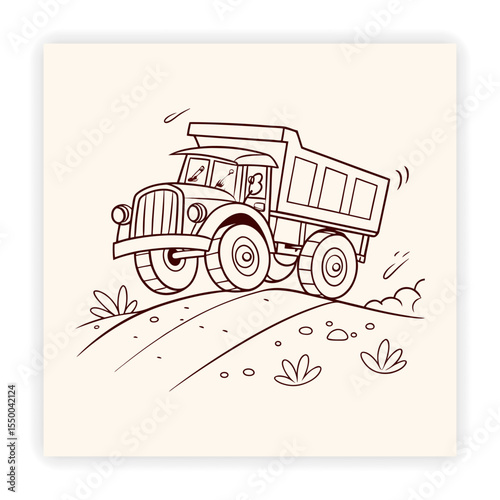 Vehicle and Transportation Doodle Icons 