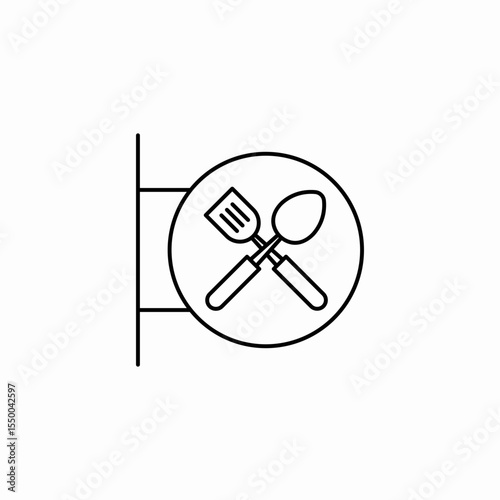 fork spoon icon sign vector