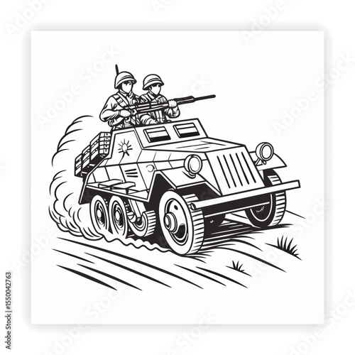 Vehicle and Transportation Doodle Icons 